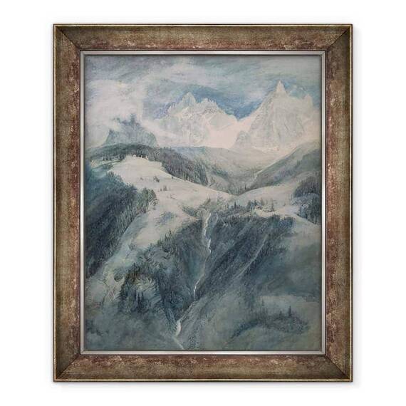 Tablou inramat - John Ruskin - La Cascade de la Folie - - Roveli