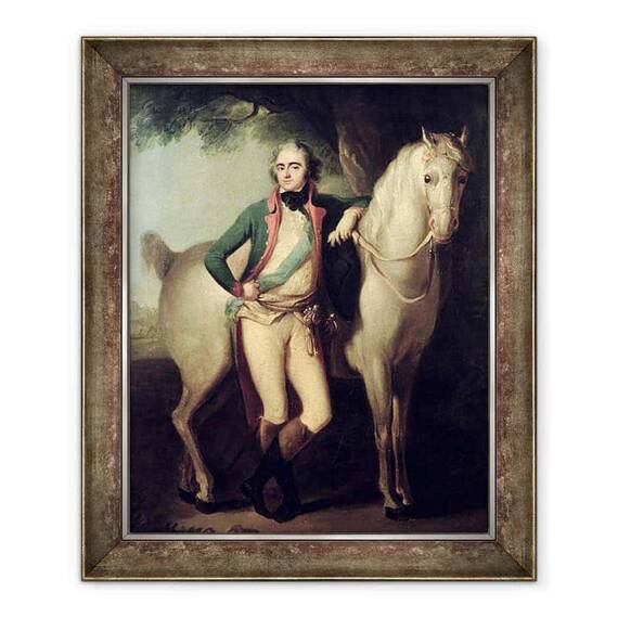 Tablou inramat - Josef Grassi - Printul Josef Anton Poniatowski 1763-1813 de calul sau - - Roveli