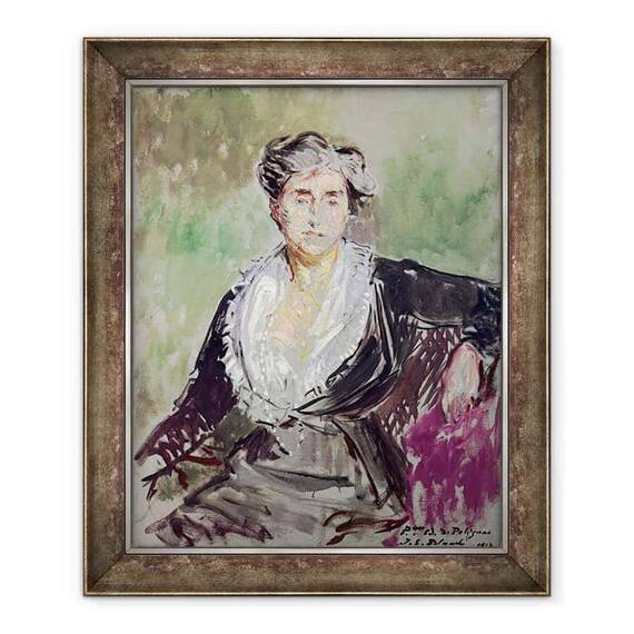Tablou inramat - Jacques-Emile Blanche - Studiu pentru portretul Printesei Edmond de Polignac - - Roveli