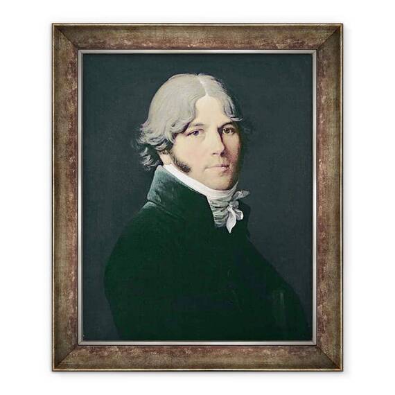 Tablou inramat - Jean Auguste Dominique Ingres - Portretul Tatalui Artistului - - Roveli