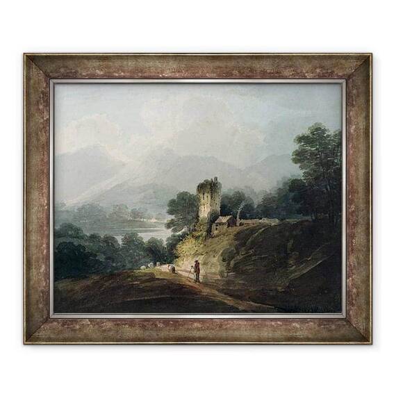 Tablou inramat - James Bayes - Castelul Ross, Killarney - - Roveli