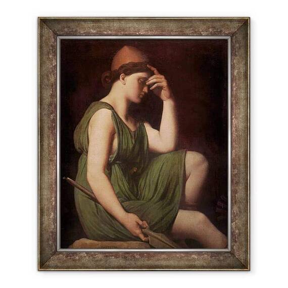 Tablou inramat - Jean Auguste Dominique Ingres - Ulise, studiu pentru apoteoza lui Homer - - Roveli