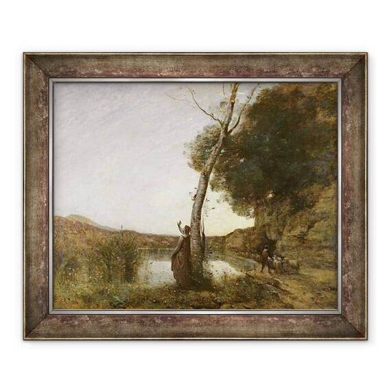 Tablou inramat - Jean Baptiste Camille Corot - Steaua Pastorului - - Roveli