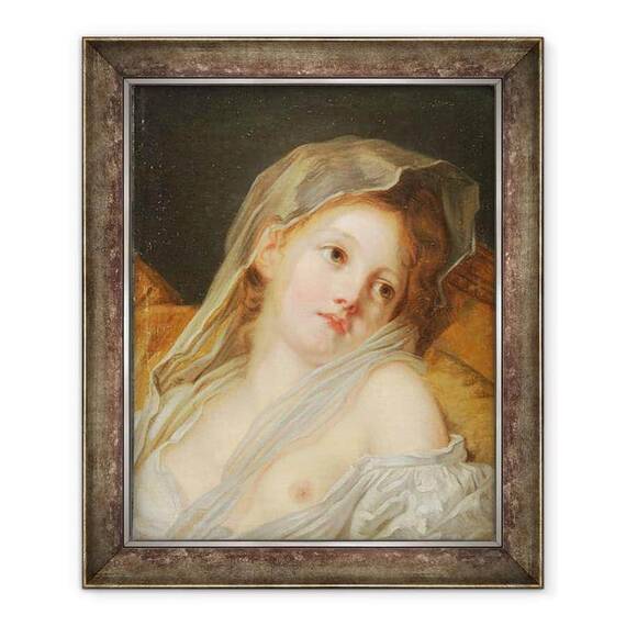 Tablou inramat - Jean Baptiste Greuze - Un visator - - Roveli