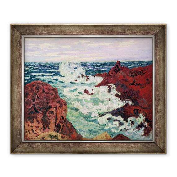Tablou inramat - Jean Baptiste Armand Guillaumin - Furtuna la Agay - - Roveli