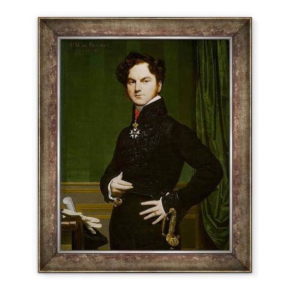 Tablou inramat - Jean Auguste Dominique Ingres - Amédée-David, contele de Pastoret - - Roveli