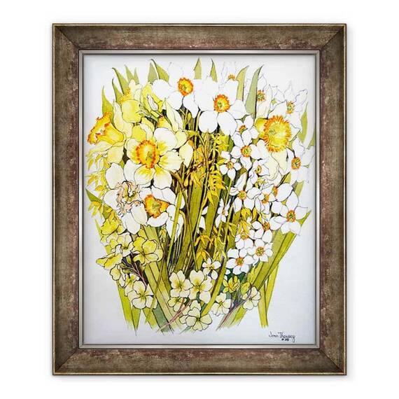 Tablou inramat - Joan Thewsey - Narcise, Narcis, Forsythia si Ciubotica-cucului - - Roveli