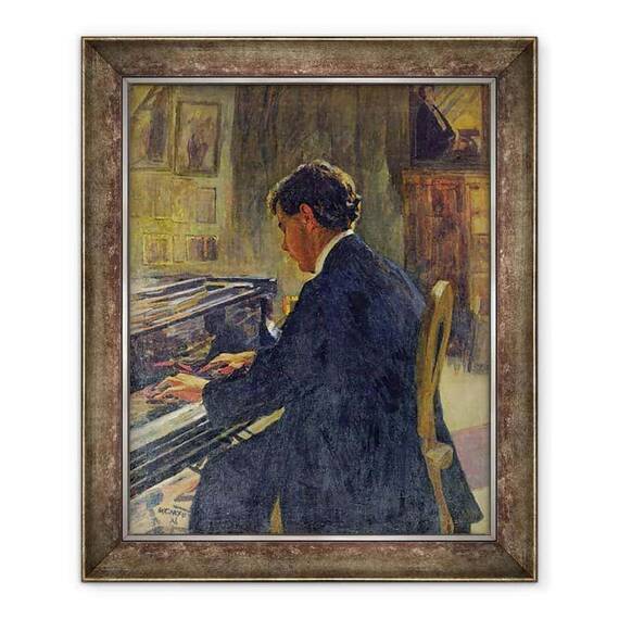 Tablou inramat - Jan Franzevich Cioglinsky - Portretul Lui Joseph Hofman - - Roveli