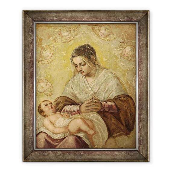 Tablou inramat - Jacopo Robusti Tintoretto - Fecioara Stelelor - - Roveli