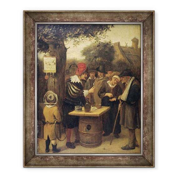 Tablou inramat - Jan Havicksz Steen - Vracul - - Roveli