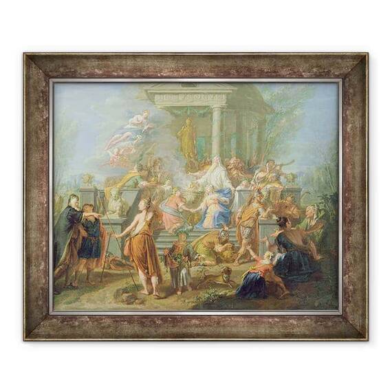 Tablou inramat - Jacques Ignatius de Roore - Sacrificiul Ifigeniei - - Roveli