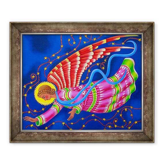 Tablou inramat - Jane Tattersfield - inger cu aripi rosii - - Roveli