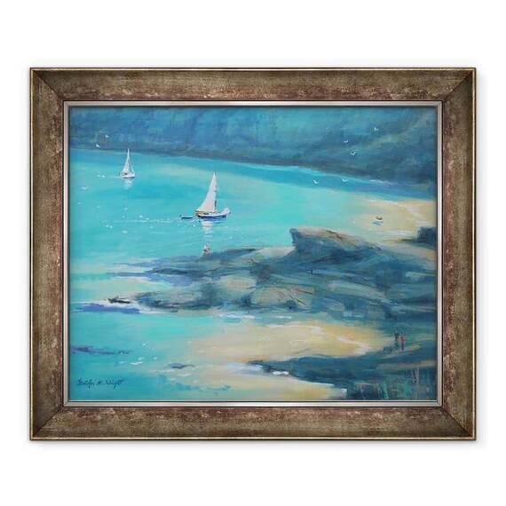 Tablou inramat - Jennifer Wright - Golful Salcombe Starehole - - Roveli