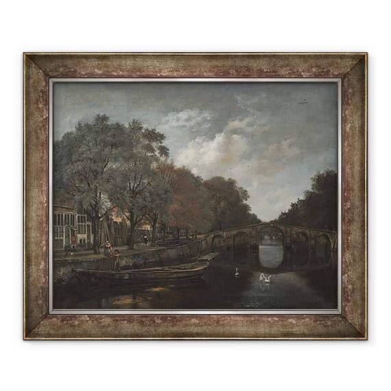 Tablou inramat - Jan Wijnants - Herengracht, Amsterdam - - Roveli