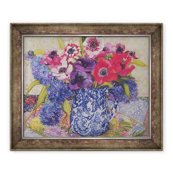 Tablou inramat - Joan Thewsey - Anemone intr-un ulcior antic - - Roveli
