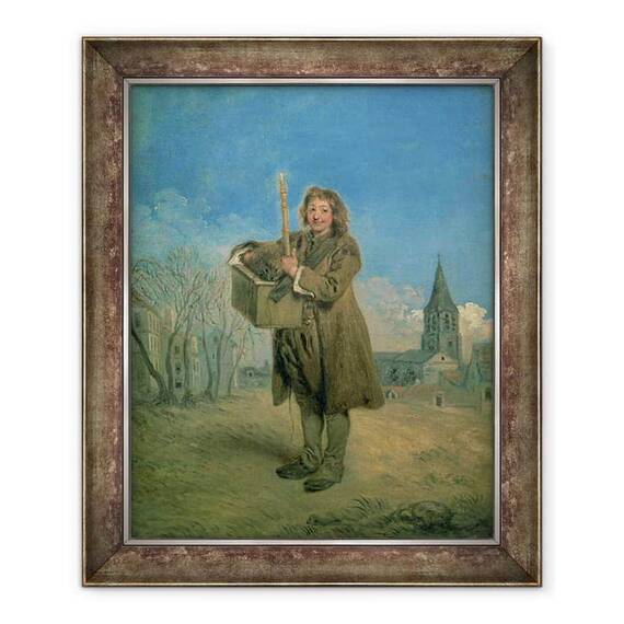 Tablou inramat - Jean Antoine Watteau - Savoyard cu un Marmot - - Roveli
