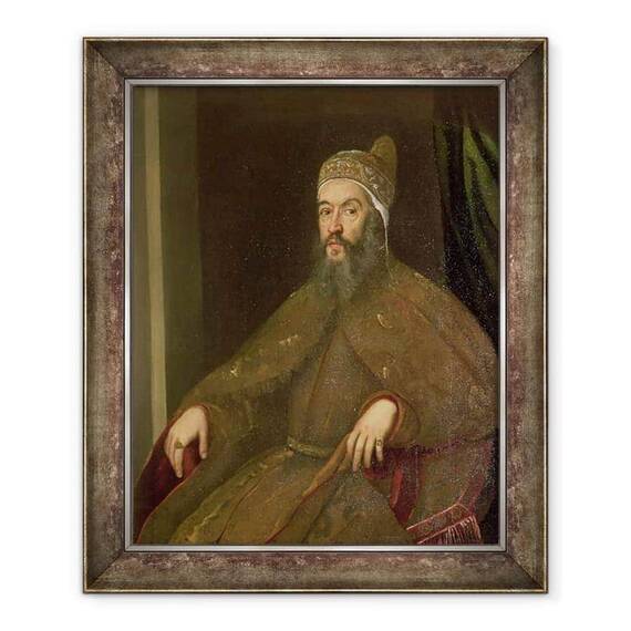 Tablou inramat - Jacopo Robusti Tintoretto - Doge Alvise Mocenigo - - Roveli