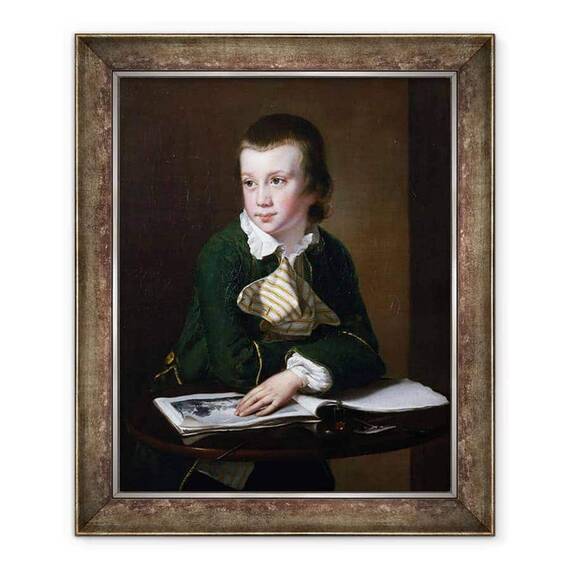 Tablou inramat - Joseph Wright of Derby - Portret De Revd William Rastall Ca Un Baiat - - Roveli