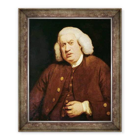 Tablou inramat - Joshua Reynolds - Portretul lui Dr. Samuel Johnson 1709-84 - - Roveli
