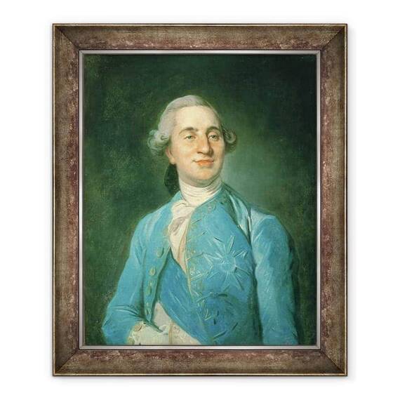 Tablou inramat - Joseph Siffred Duplessis - Portretul lui Louis al XVI-lea - - Roveli