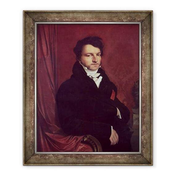 Tablou inramat - Jean Auguste Dominique Ingres - Monsieur de Norvins 1769-1854 - - Roveli