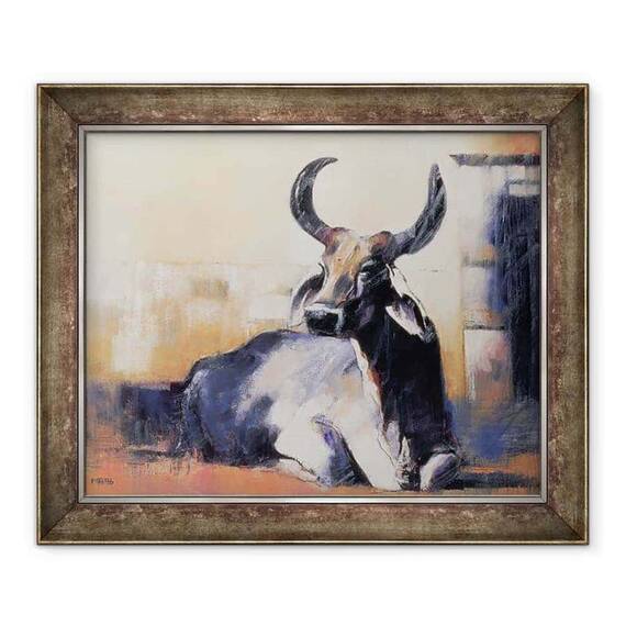 Tablou inramat - Mark Adlington - Sacred Cow, Bhuj - - Roveli