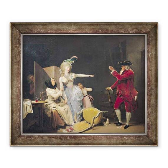 Tablou inramat - Louis Leopold Boilly - Batranul gelos - - Roveli
