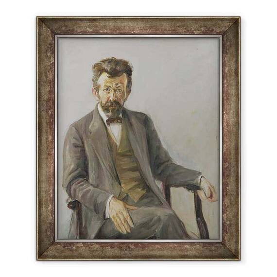 Tablou inramat - Max Liebermann - Poetul Richard Dehmel 1863-1920 - - Roveli