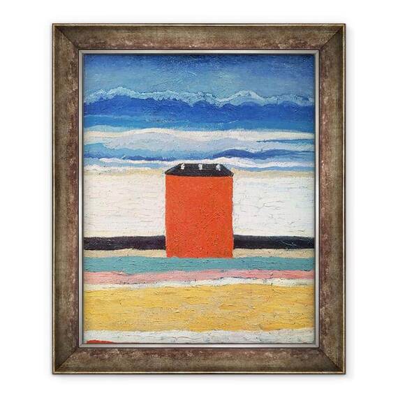 Tablou inramat - Kazimir Severinovich Malevich - Casa Rosie - - Roveli