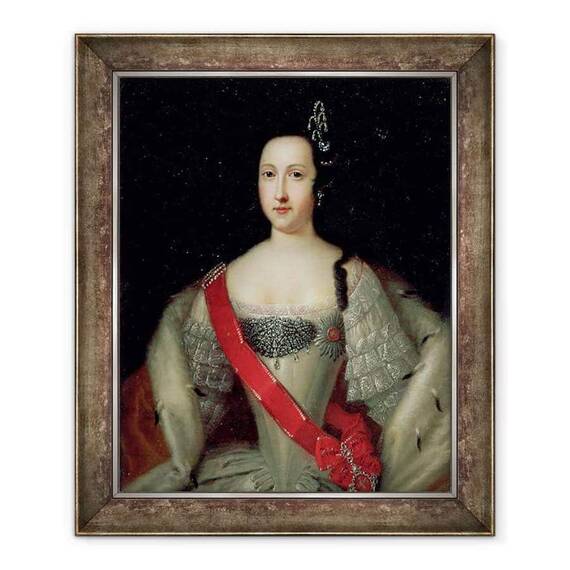 Tablou inramat - Louis Caravaque - Portretul Printesei Anna 1718-46, Mama imparatului Ivan al VI-lea 1740-64 - - Roveli