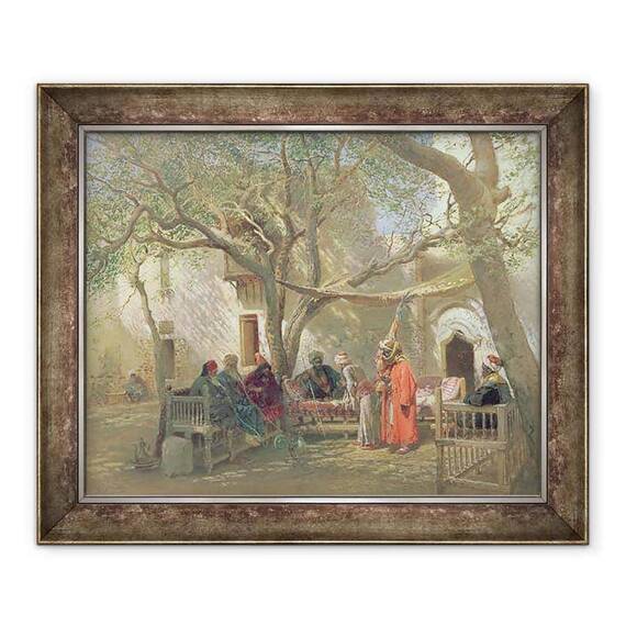 Tablou inramat - Konstantin Egorovich Makovsky - Dervisi in Cairo - - Roveli