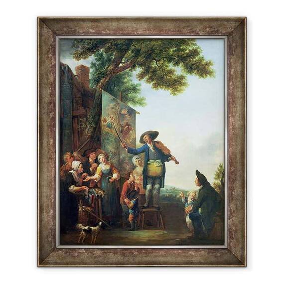 Tablou inramat - Louis Joseph Watteau - Violonistul - - Roveli