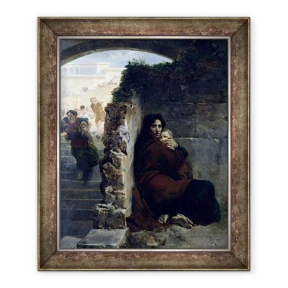 Tablou inramat - Leon Cogniet - Scena masacrului inocentilor - - Roveli