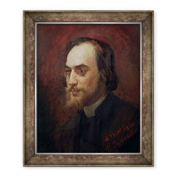 Tablou inramat - Marcellin Gilbert Desboutin - Erik Satie 1866-1925 - - Roveli