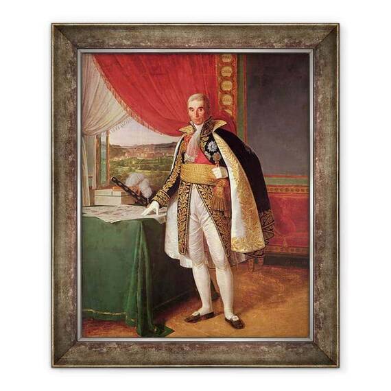 Tablou inramat - Louis Hersent - Maresalul Andre Massena 1758-1817 Duce de Rivoli - - Roveli