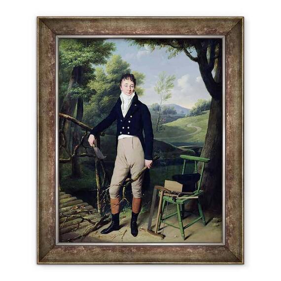 Tablou inramat - Louis Leopold Boilly - Portret De Barbat, posibil Monsieur dAucourt de Saint-Just - - Roveli