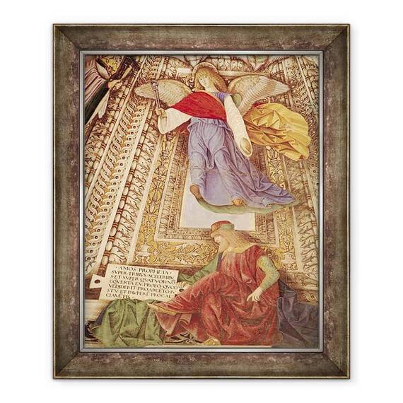 Tablou inramat - Melozzo da Forli - Amos si ingerul care detine clestii pasiunii lui Hristos, din cupola sacristiei Sfantului Marcu - - Roveli