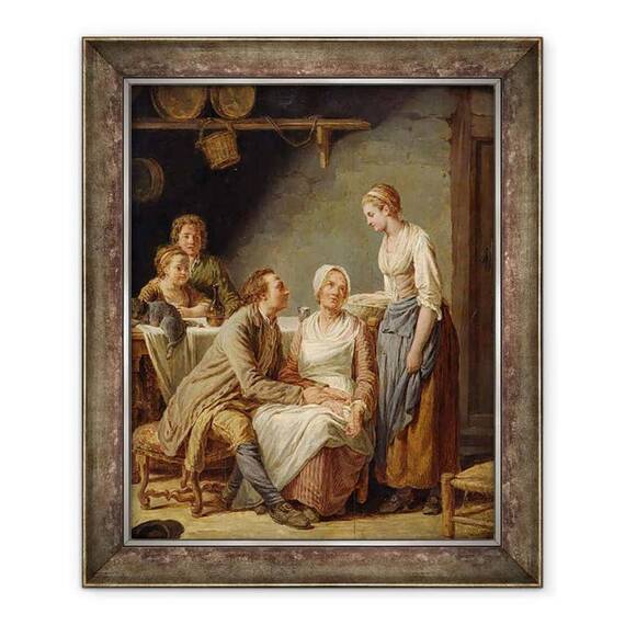 Tablou inramat - Nicolas-Bernard Lepicie - Propunerea convenita - - Roveli
