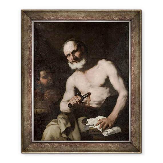 Tablou inramat - Luca Giordano - Cato de Utica 95-46 i.Hr. - - Roveli