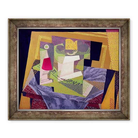 Tablou inramat - Juan Gris - Compozitie pe un tabel - - Roveli
