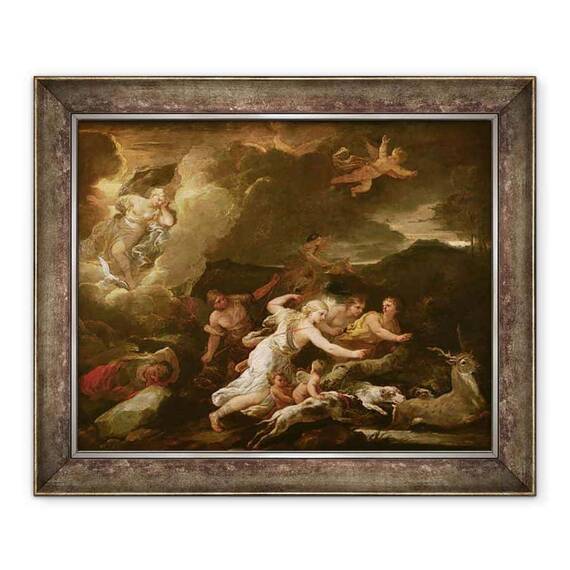 Tablou inramat - Luca Giordano - Vanatoarea Dianei - - Roveli