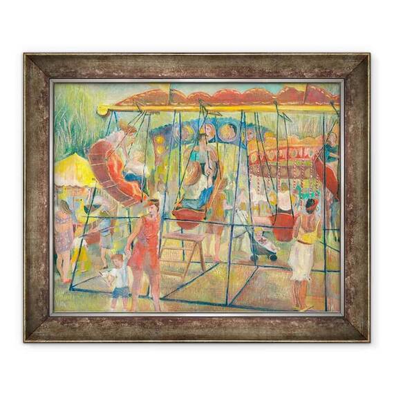 Tablou inramat - Mary Kuper - Barci swing - - Roveli