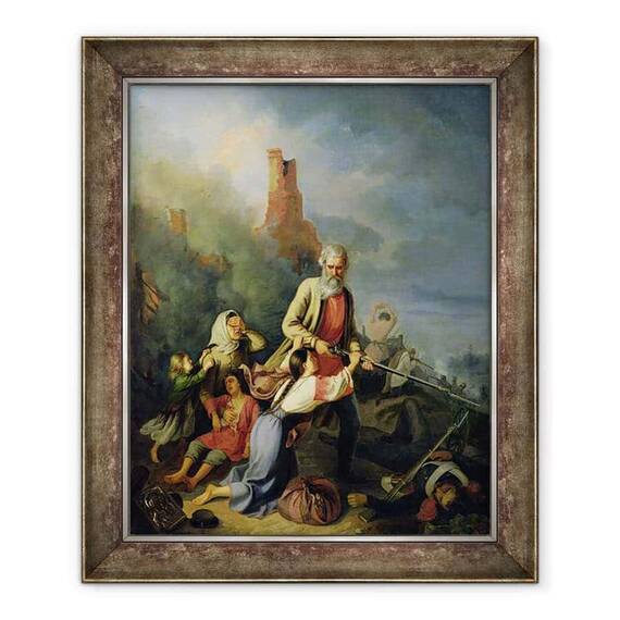 Tablou inramat - Konstantin Przhceslavski - Rusii in 1812 - - Roveli