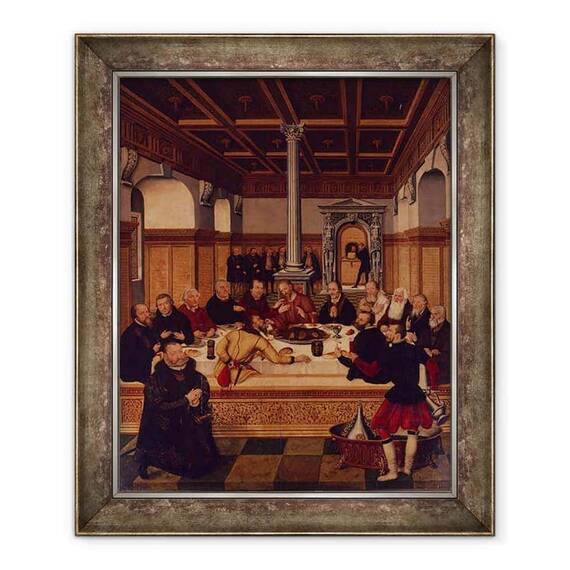 Tablou inramat - Lucas Cranach - Cina cea de Taina - - Roveli