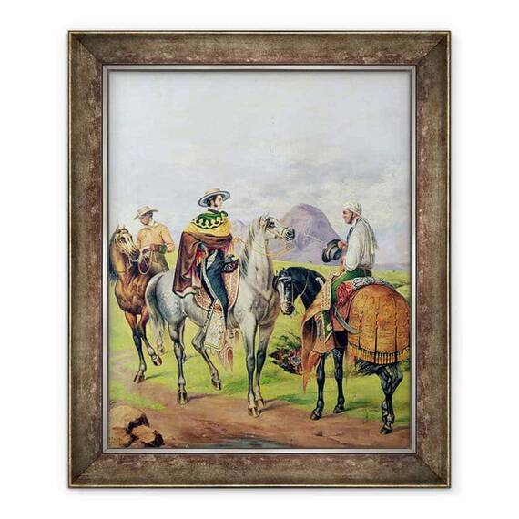 Tablou inramat - Scoala Mexicana - Fermieri - - Roveli