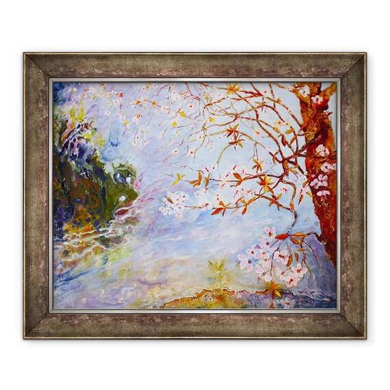 Tablou inramat - Mary Smith - floare in Parcul Darley - - Roveli