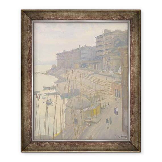 Tablou inramat - Julian Barrow - Gangele de la Varanesi - - Roveli