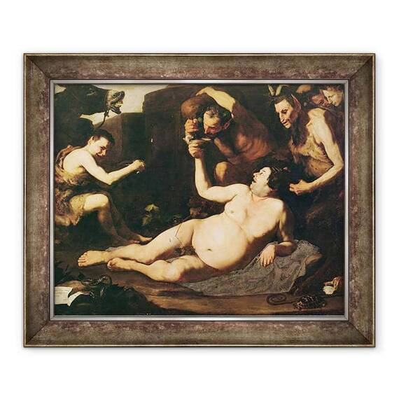 Tablou inramat - Jusepe de Ribera - Drunken Silenus - - Roveli