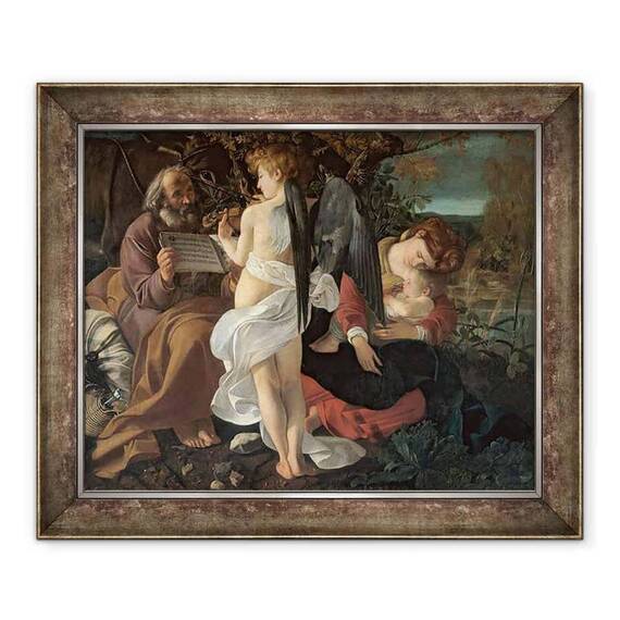 Tablou inramat - Michelangelo Merisi da Caravaggio - Odihneste-te in zborul spre Egipt II - - Roveli