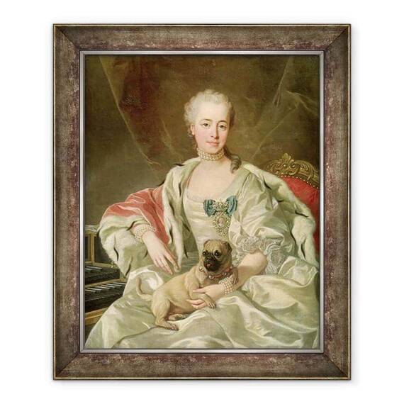 Tablou inramat - Louis Michel van Loo - Printesa Ekaterina Golitsyna 1720-91 1759 - - Roveli